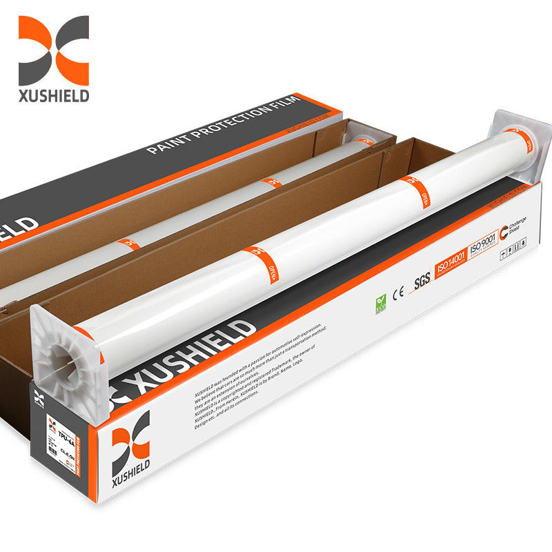 XUSHIELD 8.5mil Alta hidrofobidade brilhante de alta qualidade Anti-Razões Reparação térmica Película protetora de pintura de carro TPU clara