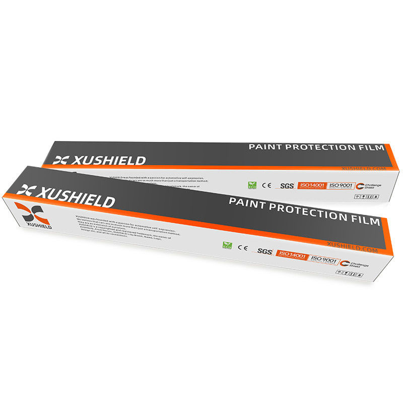 XUSHIELD 8.5mil Alta hidrofobidade brilhante de alta qualidade Anti-Razões Reparação térmica Película protetora de pintura de carro TPU clara
