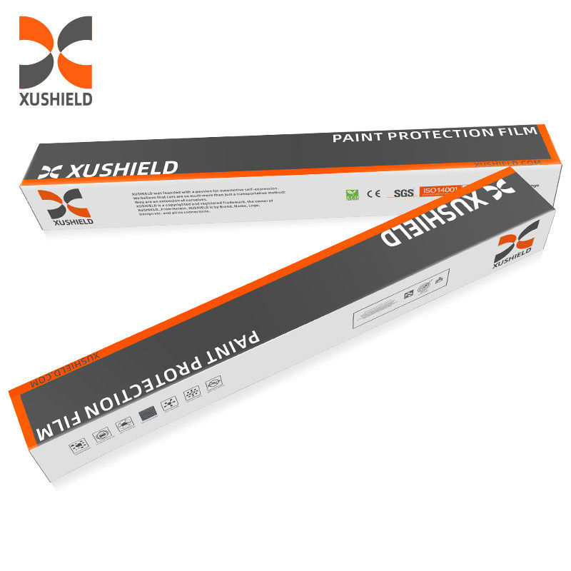 XUSHIELD 8.5mil Alta hidrofobidade brilhante de alta qualidade Anti-Razões Reparação térmica Película protetora de pintura de carro TPU clara