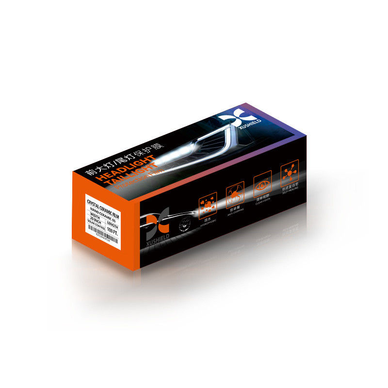 TPH TPU Farol de carro Tint Film Light Black Smoke Black Tail Light Farol de carro Tint Film