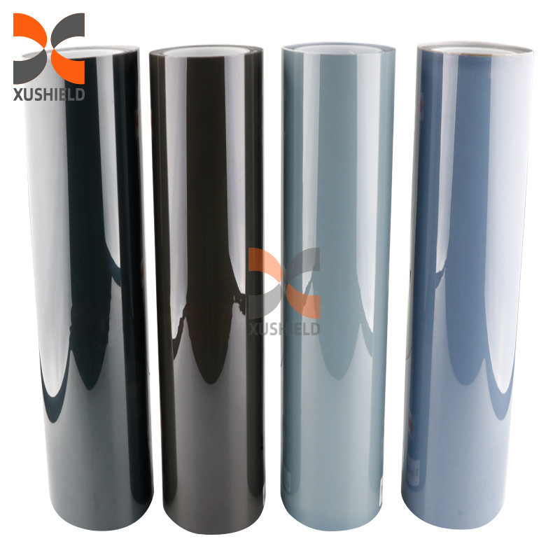 XUSHIELD TPH TPU de alta qualidade Farol de carro Tint Film Light Black Smoke Black Tail Light Farol de carro Tint Film