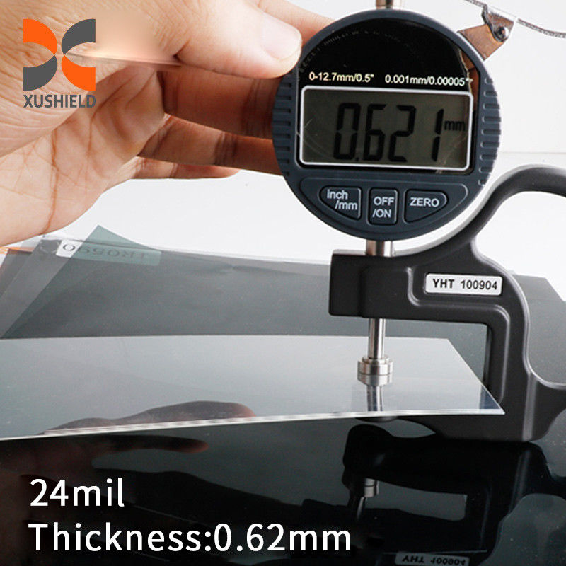 4 8 24mil PET para para-brisas de automóveis Blindagem de segurança Tinta de janela Filme de proteção de vidro à prova de explosão Filme de proteção de para-brisas