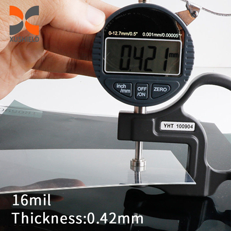 4 8 24mil PET para para-brisas de automóveis Blindagem de segurança Tinta de janela Filme de proteção de vidro à prova de explosão Filme de proteção de para-brisas