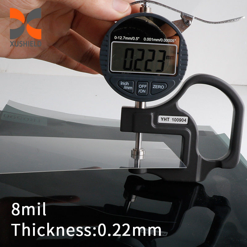 4 8 24mil PET para para-brisas de automóveis Blindagem de segurança Tinta de janela Filme de proteção de vidro à prova de explosão Filme de proteção de para-brisas