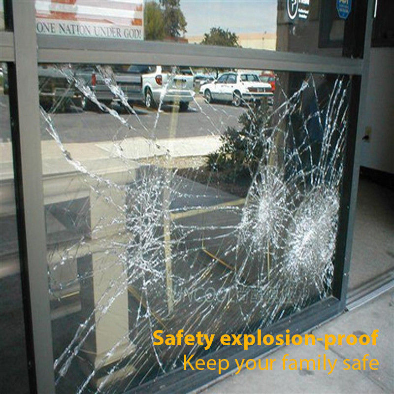 4 8 24mil PET para para-brisas de automóveis Blindagem de segurança Tinta de janela Filme de proteção de vidro à prova de explosão Filme de proteção de para-brisas