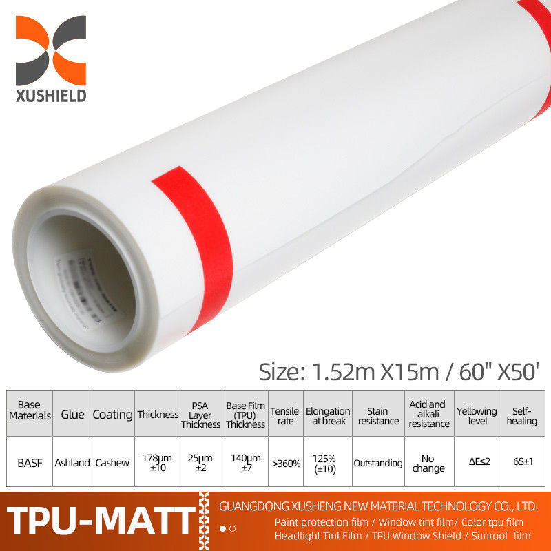 Garantia de 10 anos Ppf 6.5mil 7.5mil PPF limpo Pintura de automóvel Película de protecção auto-curativa Carro TPU TPH Película PPF