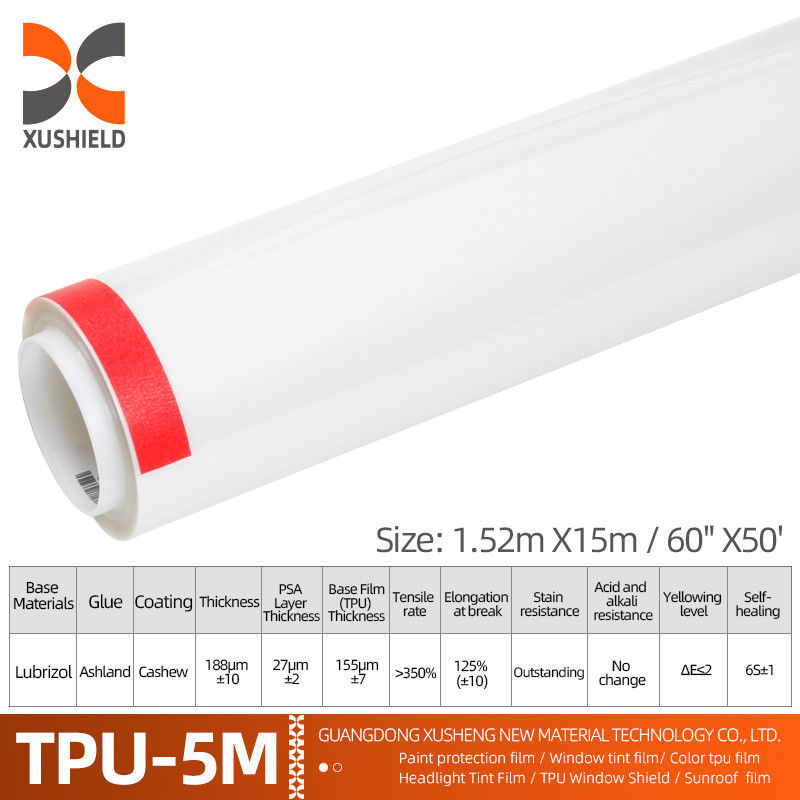 XUSHIELD Manufacturer Wholesale Clear Car Film Auto-adhesivo Anti-Razões Auto-Cure TPU PPF Proteção de tinta de filme
