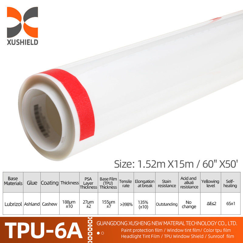 XUSHIELD Manufacturer Wholesale Clear Car Film Auto-adhesivo Anti-Razões Auto-Cure TPU PPF Proteção de tinta de filme