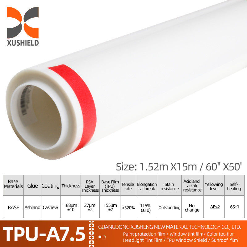 XUSHIELD Manufacturer Wholesale Clear Car Film Auto-adhesivo Anti-Razões Auto-Cure TPU PPF Proteção de tinta de filme