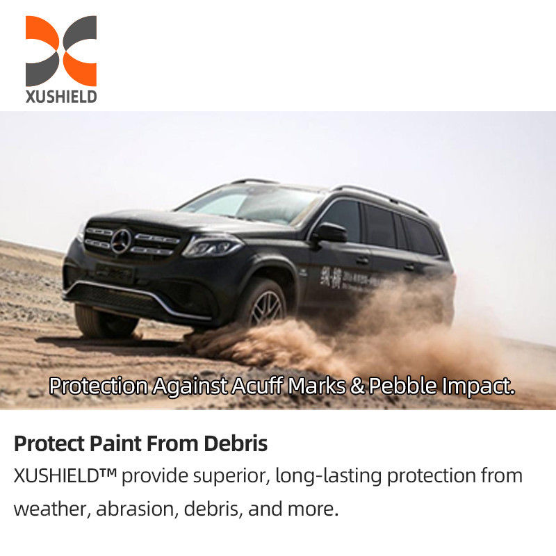 XUSHIELD 8.5mil Alta hidrofobidade brilhante de alta qualidade Anti-Razões Reparação térmica Película protetora de pintura de carro TPU clara