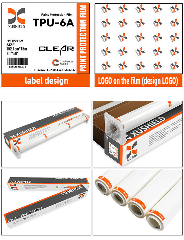 Tpu 1,52m*15m Filtro de Proteção de Tinta Ppf Transparente Para Carros