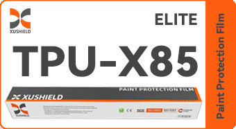 XUSHIELD 8.5mil Alta hidrofobidade brilhante de alta qualidade Anti-Razões Reparação térmica Película protetora de pintura de carro TPU clara