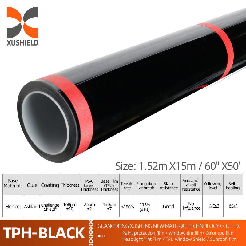 1.52*15m TPH mate TPU PPF Proteção de pintura de carroceria de automóveis película de vinil para proteção da superfície do automóvel
