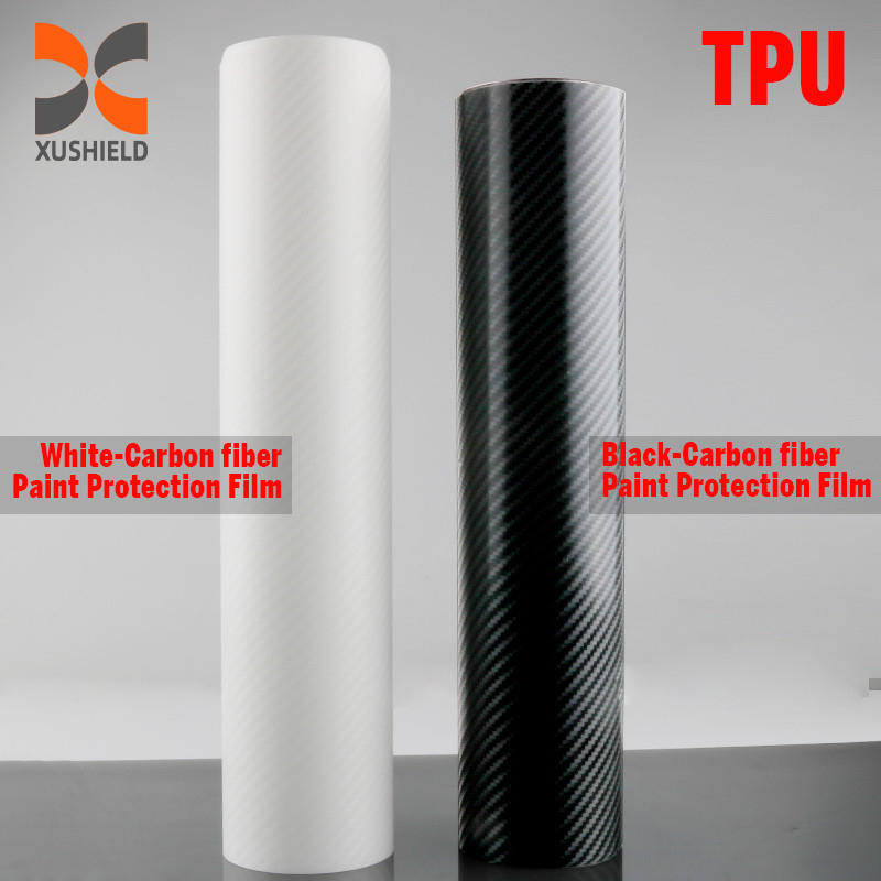 Mudança de cor auto-curável Proteção de pintura Film de fibra de carbono preta TPU ppf Film Proteção de pintura de carro