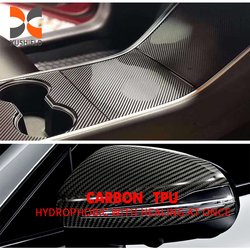 TPU Fibra de carbono Faróis de proteção de automóveis ppf TPU filme de pintura de automóveis filme de proteção de tph pro cor fosco ppf auto-cura