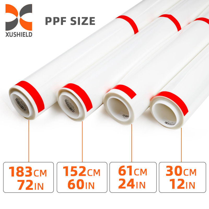 Anti-amarelamento hidrofóbico elástico filme de carroceria transparente adesivos de carroceria PPF filme de proteção de tinta