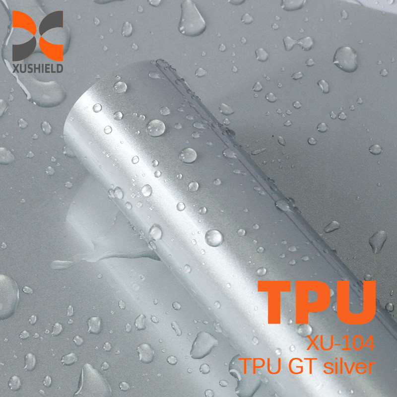 TPU GT prata 1.52*17m Super Brilhante Car wrap Anti-Razão Auto-Curando Tinta Transparente TPU PPF Proteção Film Roll Car Proteção Film