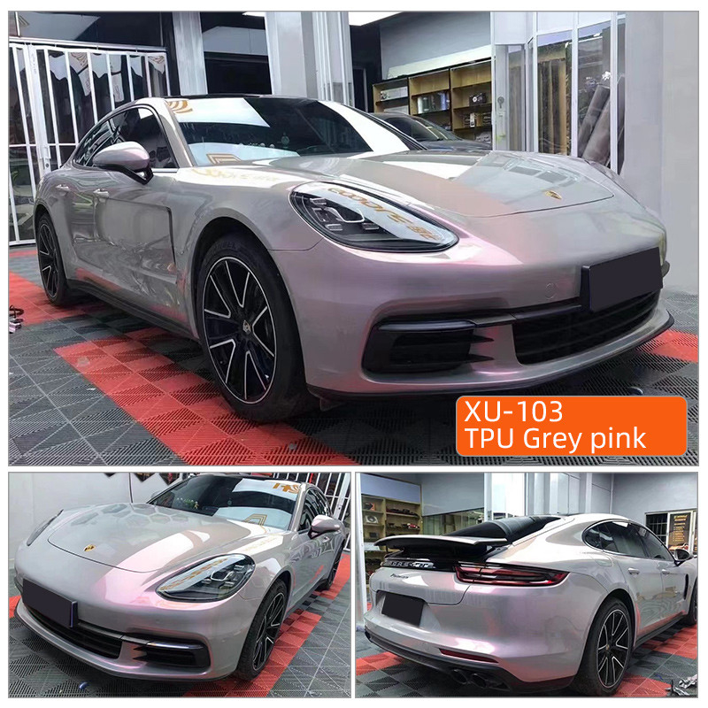 TPU TPU cinza rosa de cura instantânea premium full roll transparente TPU carroceria de carro envolvimento ppf filmes de proteção de pintura automotiva