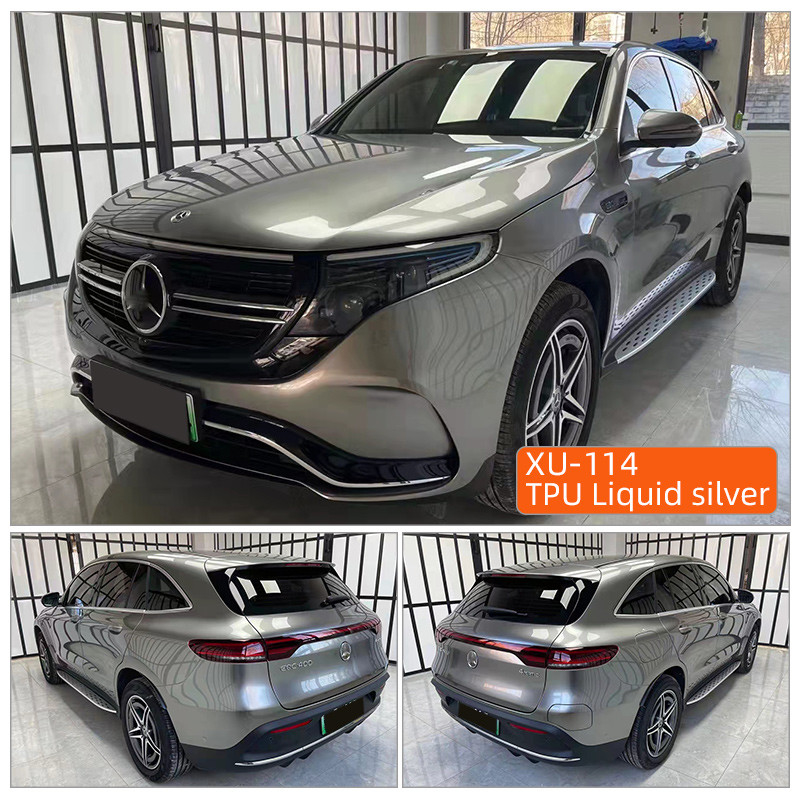 TPU Filme de ppf de prata líquida 7.5Mil 6.5 Mil Anti-Razões Reparação térmica Filme de proteção de pintura nanocerâmica transparente TPH TPU ppf para carro