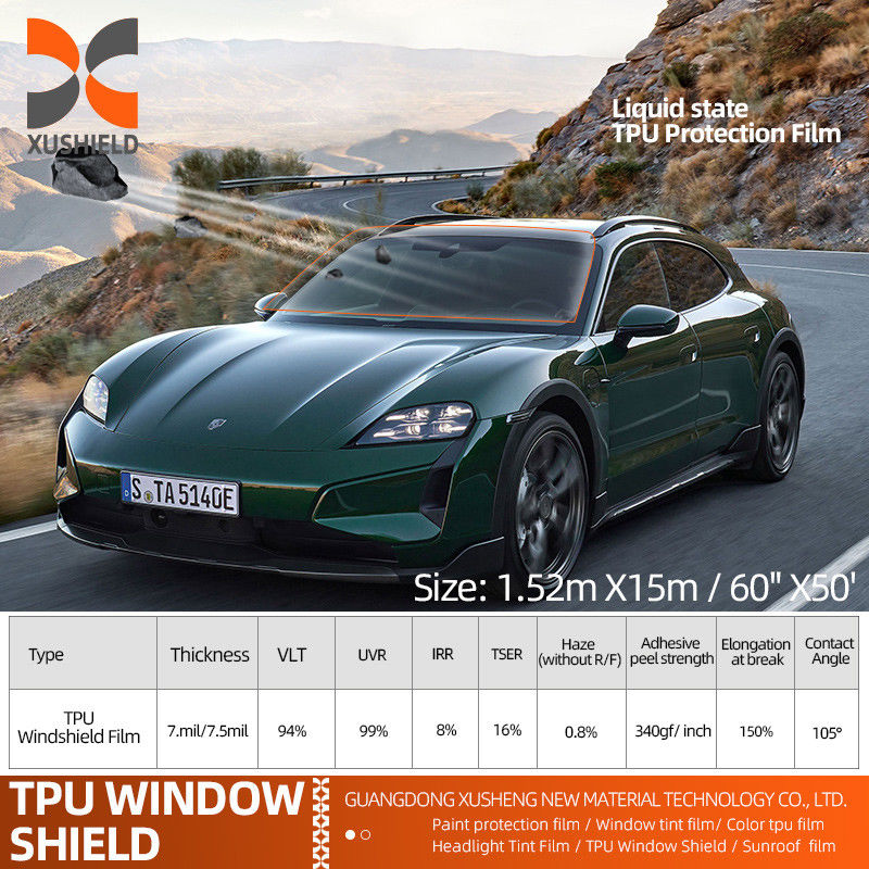 Proteção de estado líquido TPU teto solar PPF segura condução anti-gravagem para vidro de carro TPU filmes de proteção para pára-brisas