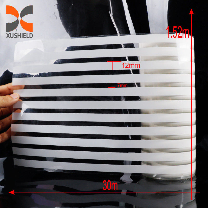 Película adesiva elétrica de janela de listras brancas Self Adhesive filme de som vidro colorido filme de janela para casa