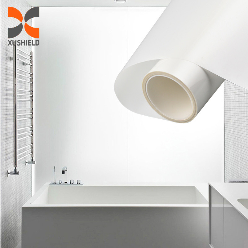1.52*30m filme de tintura de vidro branco fosco, resistente ao calor e decorativo