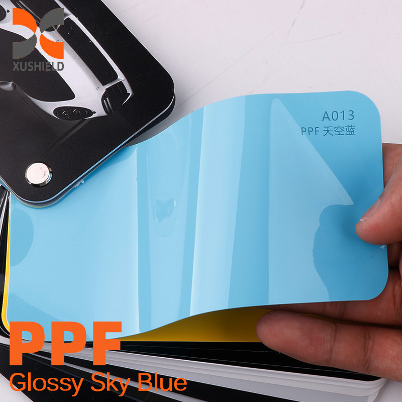 Fabricante de filme para automóveis Adesivo colorido colorido Brilhante PET UV Wrap Vinil Tint Film Decorativo para automóveis