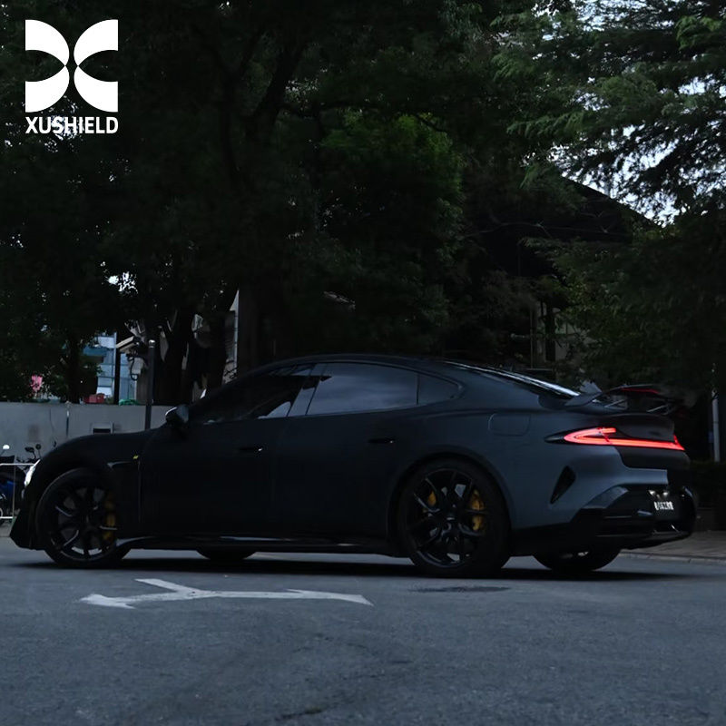 Qualidade personalizada dos EUA Global mais baixo Branco fica preto Preço TPU PPF Filme Filme de proteção para carro Envoltório de carro Eclipse solar preto