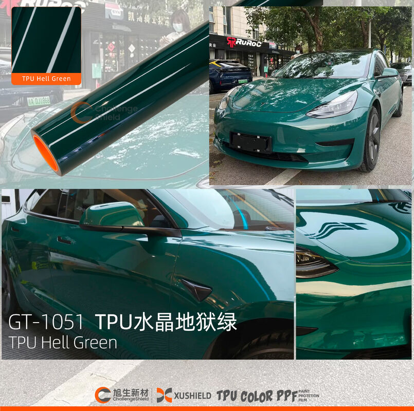 Película de TPU PPF Autocurativa e à Prova de UV com Mudança de Cor para Proteção de Pintura Automotiva