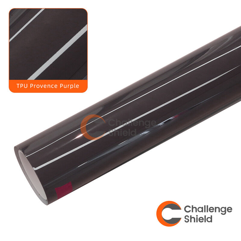 Fabricantes de TPU Colorido Alta Qualidade Bom Preço Película Colorida para Carro Película para Carro à Prova de Areia Película de Envolvimento para Carro PPF Cor Roxo Provençal
